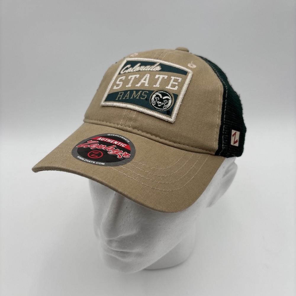 Colorado State Rams Baseball Zephyr Adjustable Adult Trucker SnapBack Hat NWT
